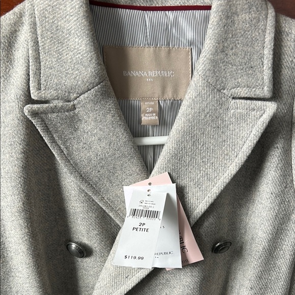 Banana Republic Gray Double-Breasted Blazer - Picture 2 of 5